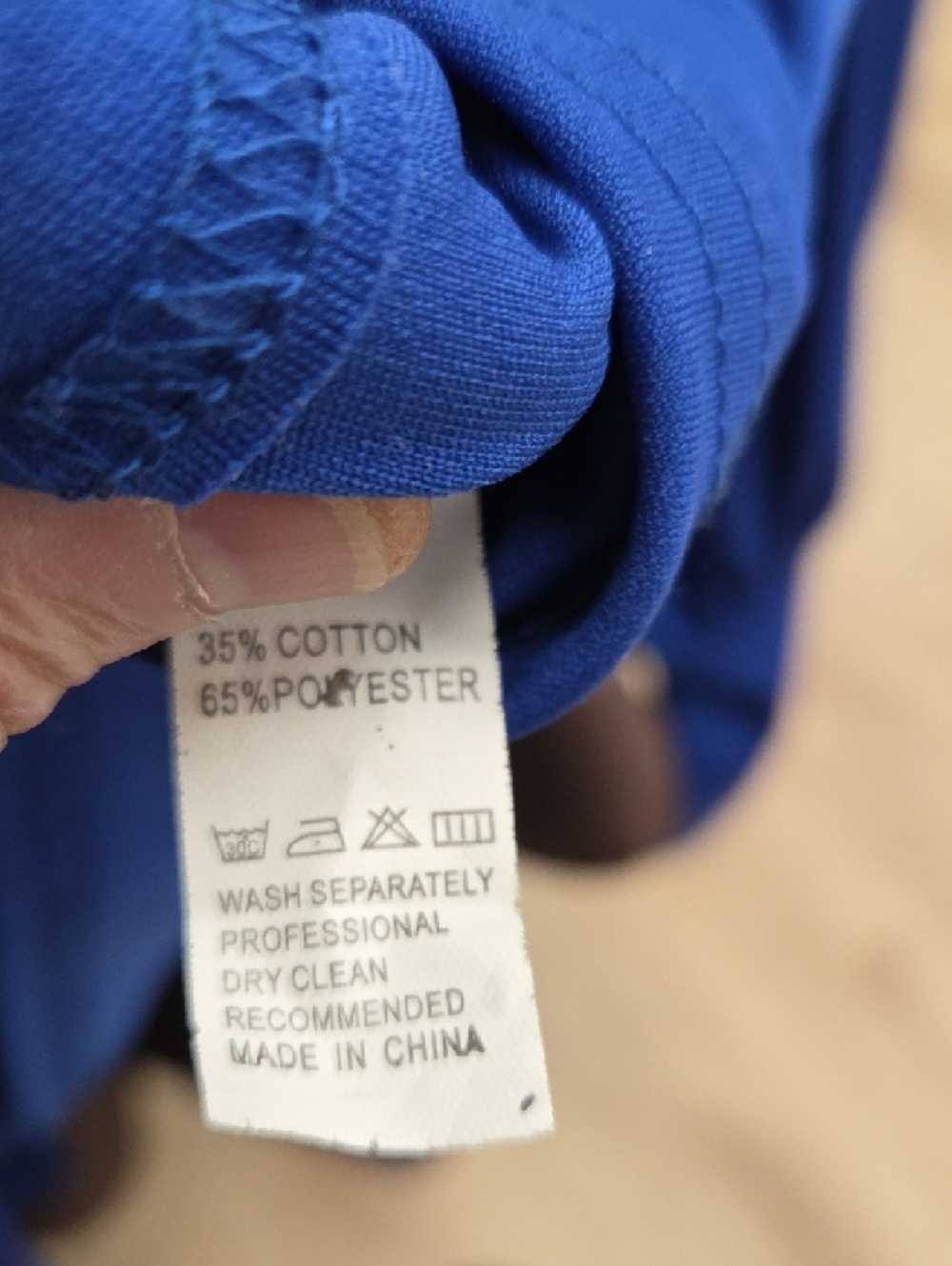 $5/$25-Women's Royal Blue Zip-Front Puff Sleeve Jacket- EUC - Picture 8 of 8